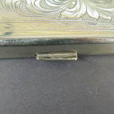 Vintage Highly Decorative Silverplate Cigarette Case