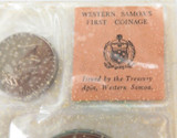 Scarce 1967 Western Samoa / Samoa 1st Coin Issue UNC Set in RARE Card Sleeve