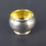 Antique Gilt Lined Newburyport Silver Co USA Sterling Silver Salt Cellar For One