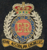 Vintage Excellent Quality ER Royal Australian Engineers Embroided Large Patch.