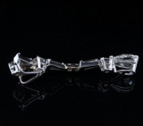 Vintage 2.06cttw H-I Si Diamond 14K White Gold Sliding Drop Pendant Val $14560