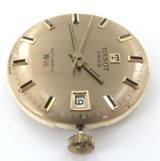 1971 Tissot Auto PR-516 Date 21J Cal. 784-2 Mens Watch Movement & Dial.