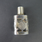 Vintage Sterling Silver Overlaid Glass Perfume Bottle