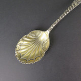 Frank Smith, USA Antique Gilt Washed Shell Shaped Serving Spoon