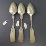 Three C 1839-87 Duhme & Co Sterling Silver Teaspoons. Engraved Surname 'Wood'