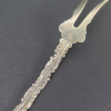 Antique Whiting Manufacturing Co Sterling Silver Lemon Wedge Serving Fork