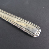 Vintage Sterling Silver Baby Feeding Spoon, Engraved Mary Helen
