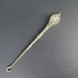 Antique 1880s - 90s Sterling Silver Button Hook by Foster & Bailey, USA