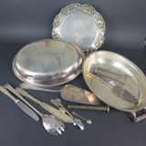 Group Lot of Vintage / Antique Silverplate Items #3