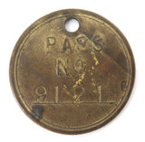 Large Sunderland (UK) Transport Brass Token. River Wear Commission