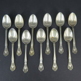 11 x Alvin, USA Sterling Silver 'Chateau Rose' Demi Tasse Spoons