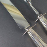 Vintage Roger Bros, USA Silverplate 'Hold-Edge' Roast Carving Set