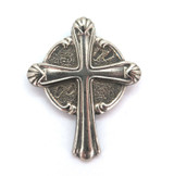 Vintage Gorham Sterling Silver Celtic Cross Footprints Pendant 10.1g