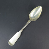 1800s American Coin Silver 8 3/4" Tablespoon by I. Stein. Monogrammed AB