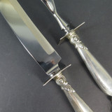 Vintage Wallace, USA 'Romance of the Sea' Sterling Silver Roast Carving Set