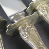 Vintage Jernbolaget, Sweden 3pc Carving Set With Sterling Silver Handles