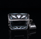 Impressive Vintage 25.3ct Aquamarine Handmade 14k White Gold Pendant Val $28005