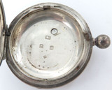 1908 English Sterling Silver Key Wind Pocket Watch Case.