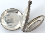 1908 English Sterling Silver Key Wind Pocket Watch Case.