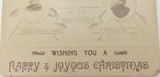 SUPER RARE 1896 Queensland Military Forces Official "Happy & Joyous Xmas” Card