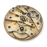1800s Slim Line P/Watch Movement Anglo-Norman Maxim "Honi soit qui mal y pense"