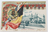 1905 Belgium Indépendance, 75th Anniversary Colour Postcard.