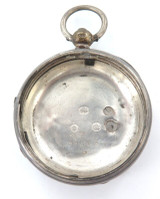 1851 English Sterling Silver Key Wind Open Face Pocket Watch Case.
