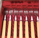 SUPERB Vintage Original Box / 24 Piece Fish Setting for 12. Brisbane Retailer.