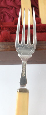 SUPERB Vintage Original Box / 24 Piece Fish Setting for 12. Brisbane Retailer.