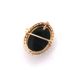 Beautiful 14ct Yellow Gold & Freshwater Pearl Portrait Cameo Brooch/Pendant 5.1g