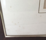 c1700s Pen & Ink Wash, Matted & Framed. Signed & Dated.