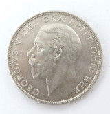 Nice Lustrous 1928 aUNC English Half Crown .500 Silver 14.1 Grams 32.3mm