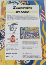 1994 Telecom Phonecard L/Edition Unused Mint Card & Folder "Summertime UV"