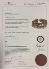 Vintage 18ct Yellow Gold Ruby & 3.50ct G-H VS Diamond Bracelet 18cm Val $57395