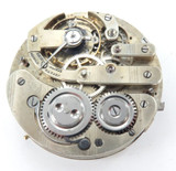 1800s Early 1900s 18S High Grade Jewelled Lever Set Pocket Watch Movement & Dial