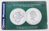 RARE 1997 Telstra / Perth Mint Koala Platinum Coin Unused $5 Phonecard + Sleeve.