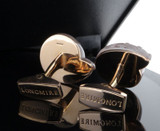 .A Fine Pair Of Paul Longmire 18k Rose Gold Carved Shell Diamond Set Cufflinks