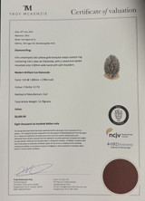 Vintage 14K Yellow Gold 2.90ct H Diamond Cocktail Ring sz M Val $8600