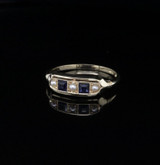 Antique Sapphire & Pearl 14k Gold Dress Ring Size K1/2 Val $1720