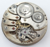 Early 1900s Buren 15J 3 Finger Bridge Mens Pocket Watch Movement & Dial.