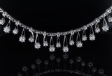 An Impressive Vintage 2.69cttw Diamond Set 18k White Gold Necklace Val $24560
