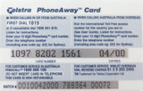 Telstra PhoneAway 2000 Sydney Paralympics $10 LIZZIE Phoncaed. Expired !
