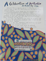 1994 Telecom Phonecard Unused Mint on Folder "Australia Day 1994"