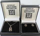 2 x Vintage Charles Rennie Mackintosh Amethyst & .925 Silver Necklace & Earrings