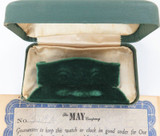 RARE 1952 "The MAY Company" Cleveland, USA Watch Box + Guarantee.