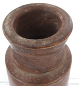 c1880 Doulton Lambeth Stoneware Bottle + Unbranded Stoneware Jar