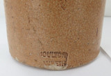 c1880 Doulton Lambeth Stoneware Bottle + Unbranded Stoneware Jar