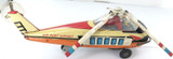 RARE Large Nomura T.N Japan Sikorsky Friction Powered Helicopter + Original Box