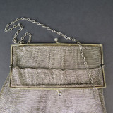 Antique Sterling Silver Chainmail Mesh Purse