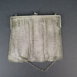 Antique Sterling Silver Chainmail Mesh Purse